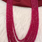 Ruby Pink Real Beads Mala Necklace