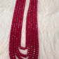 Ruby Pink Real Beads Mala Necklace