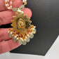 Jadau Kundan Pendent Rice Pearls Necklace