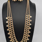 Multi layer CZ Pearls Teen Lada Necklace
