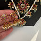 Peacock Multi layer Kemp Pearls Teen Lada Necklace