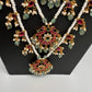 Peacock Multi layer Kemp Pearls Teen Lada Necklace