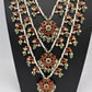 Peacock Multi layer Kemp Pearls Teen Lada Necklace