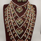 Multi layer Kemp Pearls Panch Lada Necklace