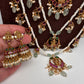 Multi layer Kemp Goddess Lakshmirls Panch Lada Necklace