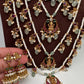 Multi layer Kemp Goddess Lakshmirls Panch Lada Necklace