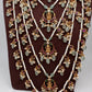 Multi layer Kemp Goddess Lakshmirls Panch Lada Necklace