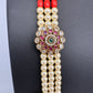 Multi layer Coral Pearl Teen Lada Necklace