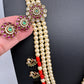 Multi layer Coral Pearl Teen Lada Necklace