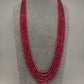 Pink Real Beads Mala Necklace