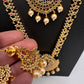 CZ Multi Stone Long Short Combo Necklace Set