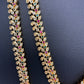 Peacock CZ Multi Stone Long Short Combo Necklace Set