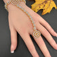 AD Clear Stone Haath Phool Panja
