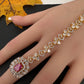 AD Color Stone Haath Phool Panja - HP000024