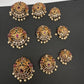 Matte Finish Peacock CZ Jada Billa Hair Pin Set