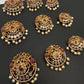 Matte Finish Peacock CZ Jada Billa Hair Pin Set