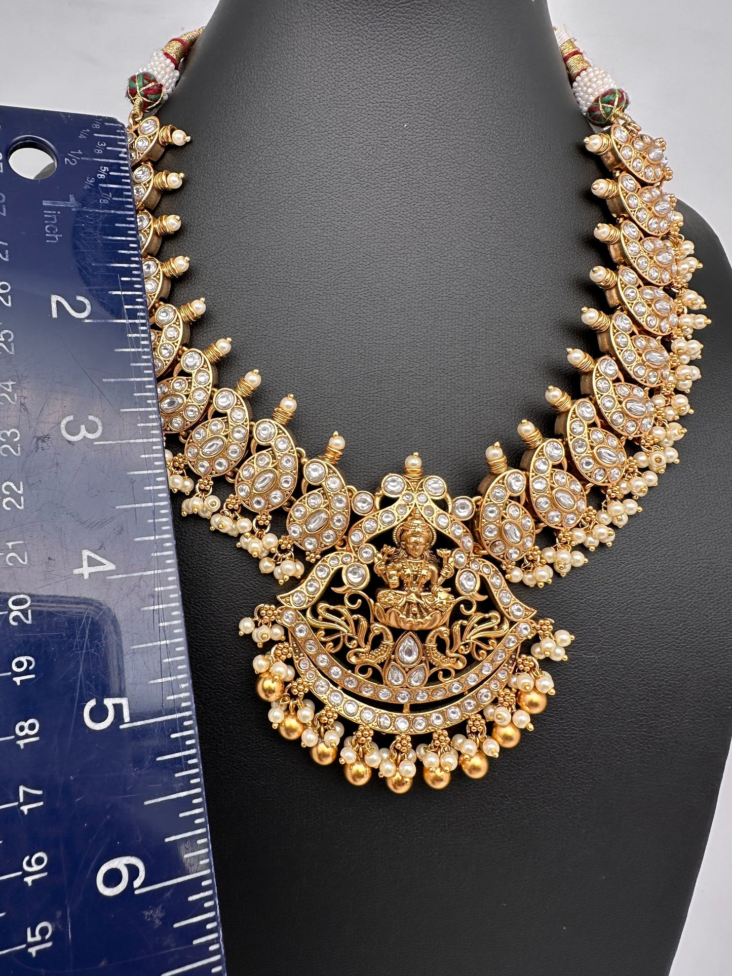 Goddess Lakshmi Jadau Kundan Necklace