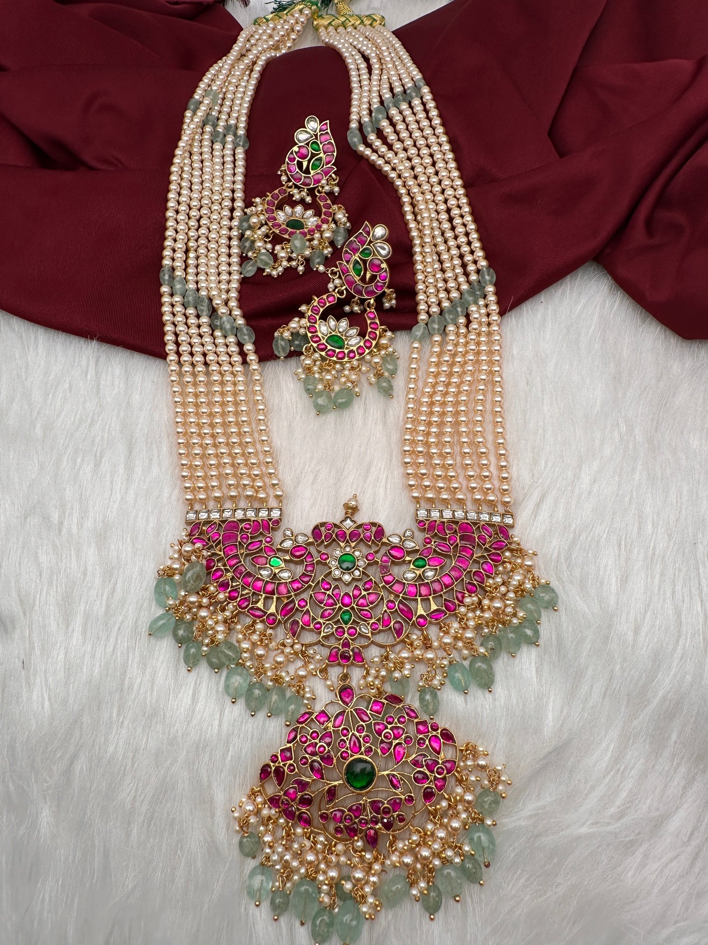 Jadau Kundan Pearls Rani Haar Necklace