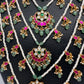 Jadau Kundan Multi Layer Panch Lada Pearl Necklace