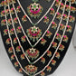 Jadau Kundan Multi Layer Panch Lada Pearl Necklace