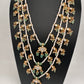 Jadau Kundan Multi Layer Teen Lada Pearl Necklace