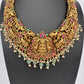 Nakshi Jadau Kundan Goddess Lakshmi Elephant Short Necklace