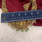 Nakshi Jadau Kundan Goddess Lakshmi Elephant Short Necklace