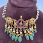 Krishna Jadau Kundan Rice Pearls Emerald Beads CJokerNecklace
