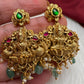Goddess Lakshmi Nakshi Jadau Kundan Short Necklace
