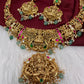 Goddess Lakshmi Nakshi Jadau Kundan Short Necklace