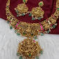 Goddess Lakshmi Nakshi Jadau Kundan Short Necklace