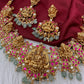 Ganesha Goddess Lakshmi Nakshi Jadau Kundan Short Necklace
