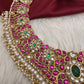 Jadau Kundan Emerald Pearls Short Necklace