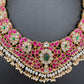 Jadau Kundan Emerald Pearls Short Necklace