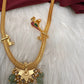 Jadau Kundan Lotus Bird Dainty Short Necklace