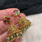 Jadau Kundan Jalebi Necklace with Jhumkas