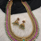 Jadau Kundan Jalebi Necklace with Jhumkas