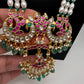 Jadau Kundan Emerald Pearls Long Necklace