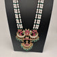 Jadau Kundan Emerald Pearls Long Necklace