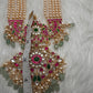 Jadau Kundan Swaroski Pearls Long Rani Haar Necklace