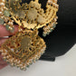Jadau Kundan Swaroski Pearls Long Rani Haar Necklace