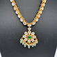 Jadau Kundan Green Potta Stones Short Necklace