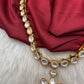 Jadau Kundan Green Potta Stones Short Necklace