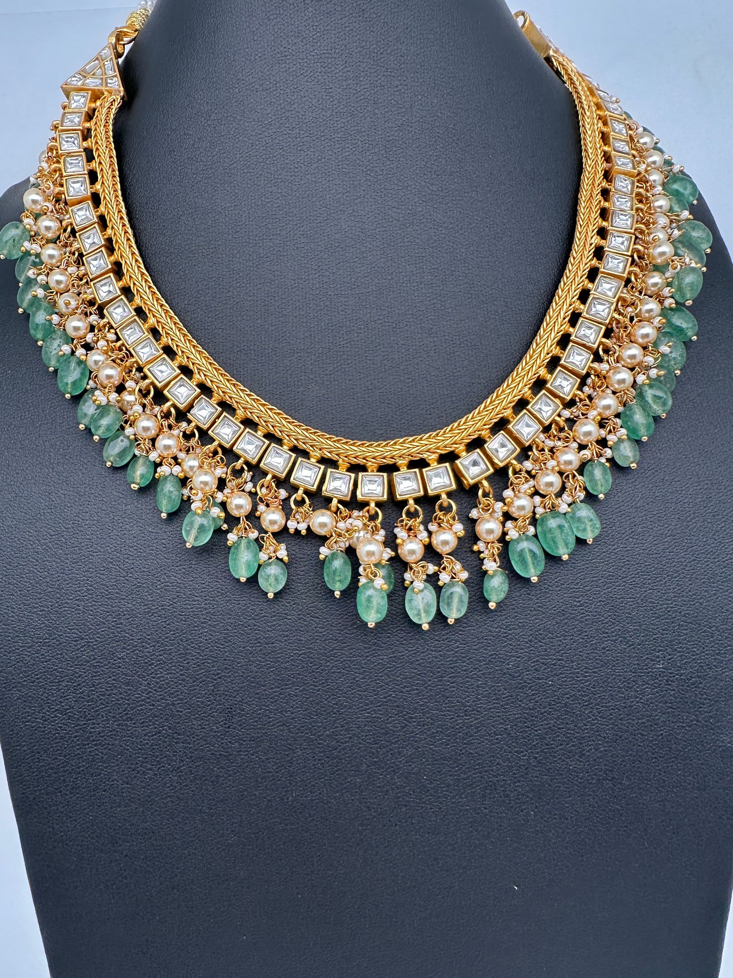 Jadau Kundan 2-1 Reversible Short Necklace