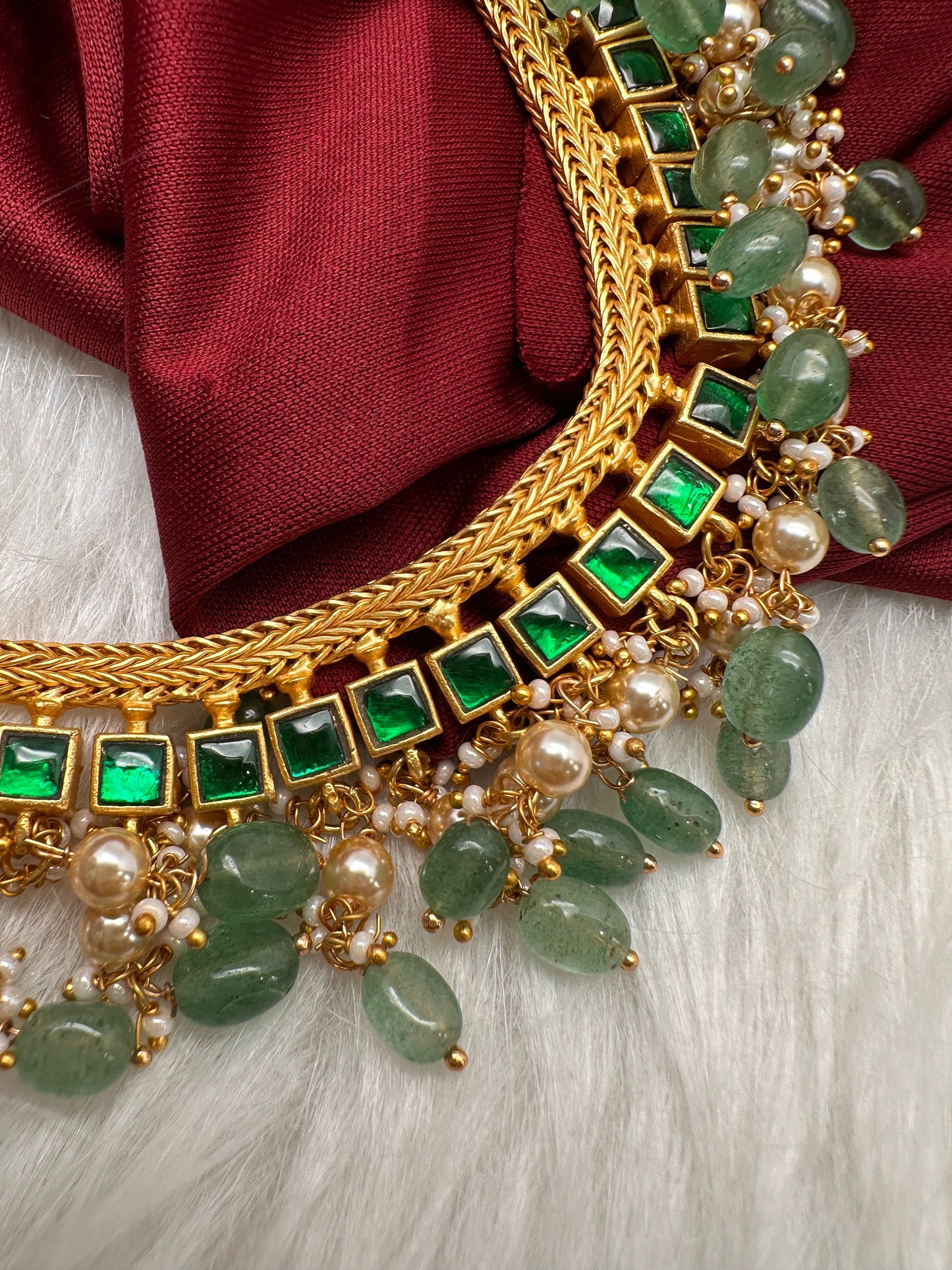 Jadau Kundan 2-1 Reversible Short Necklace