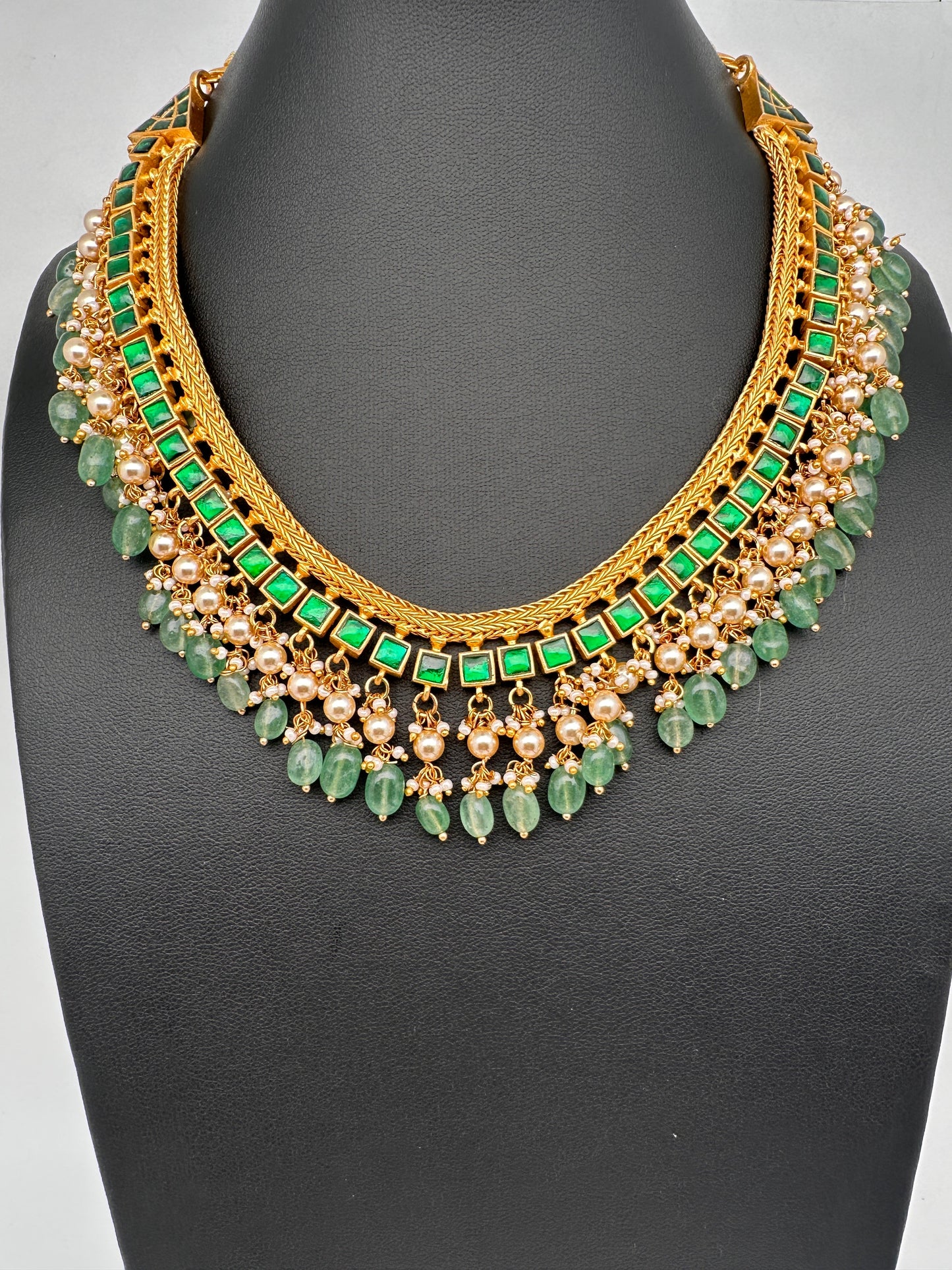 Jadau Kundan 2-1 Reversible Short Necklace
