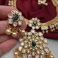 White Clear Green Short Necklace