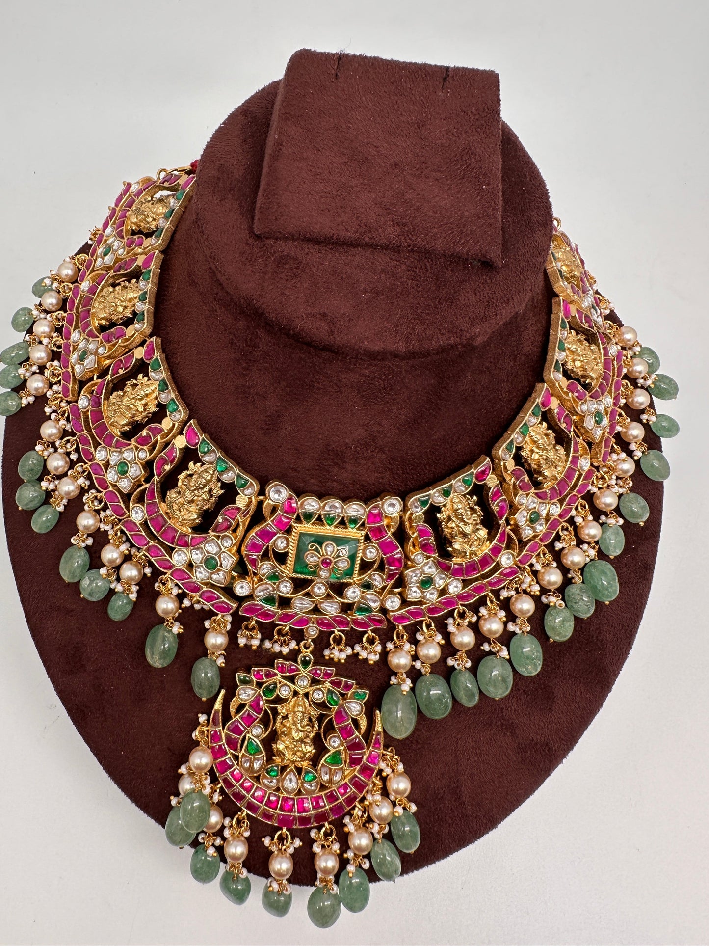 Jadau Kundan Ganesha Statement Necklace