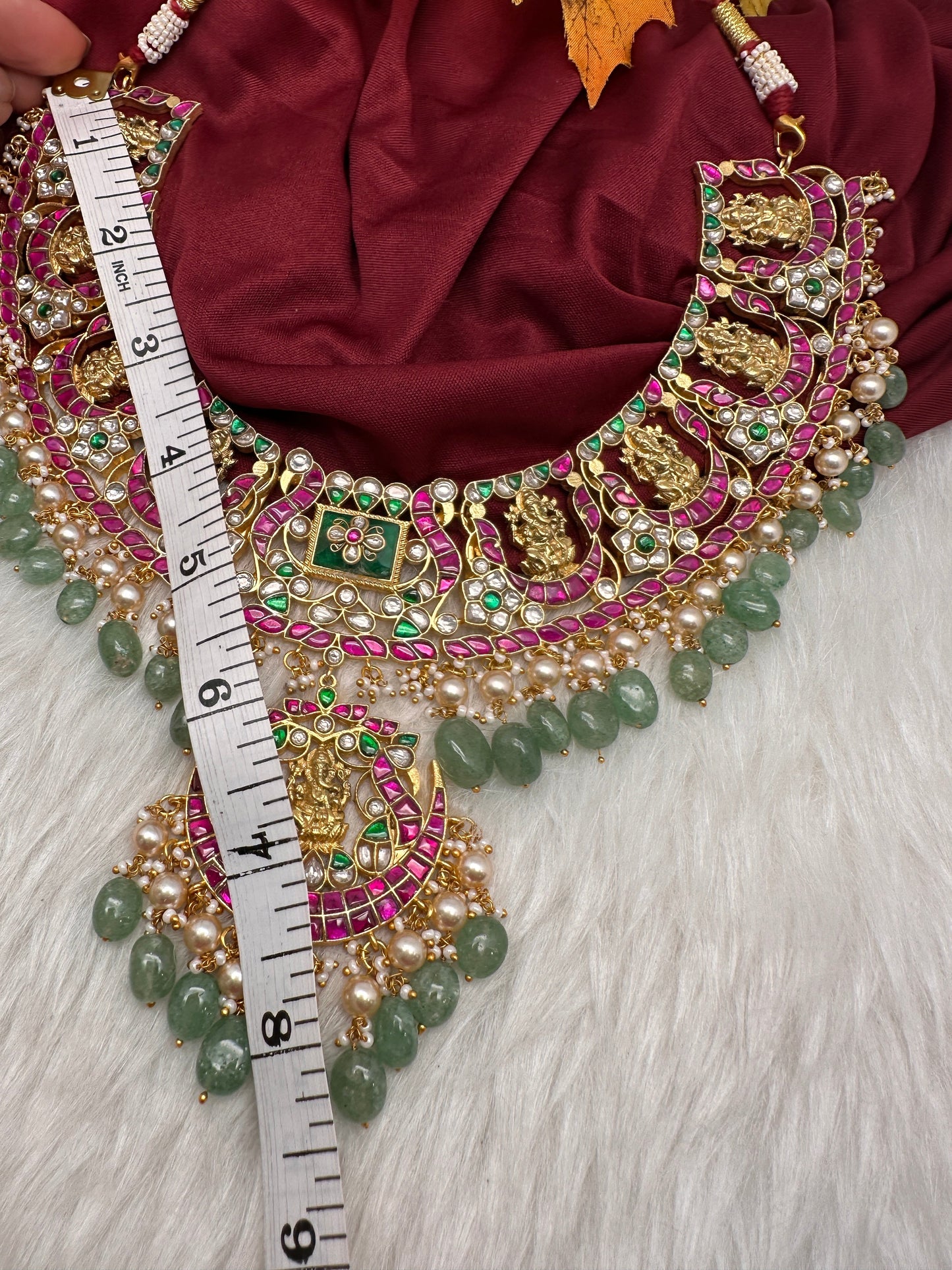Jadau Kundan Ganesha Statement Necklace