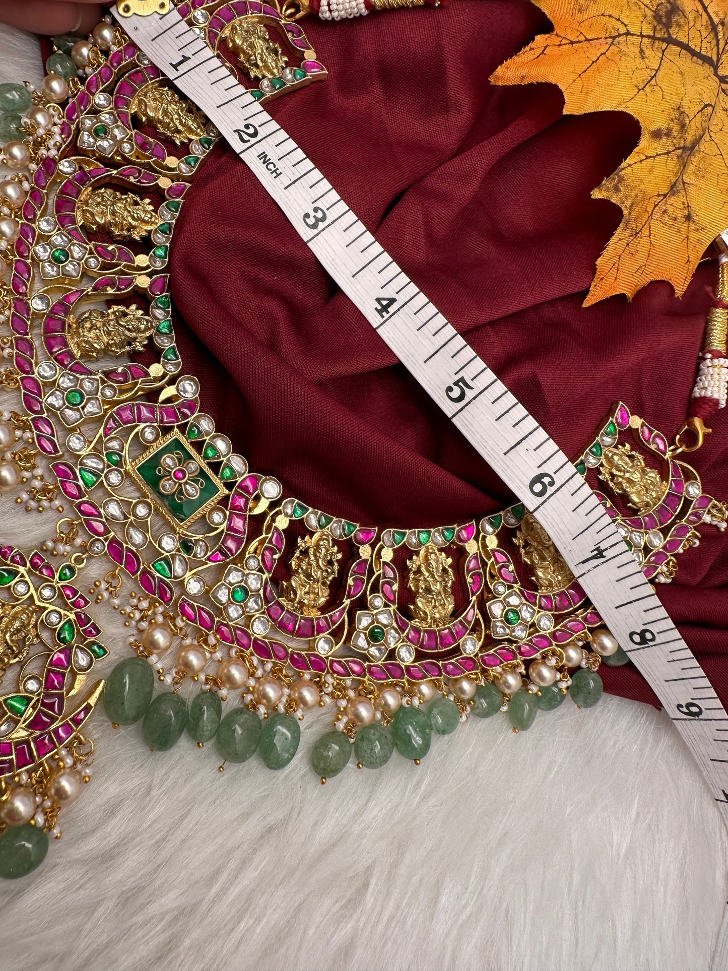 Jadau Kundan Ganesha Statement Necklace